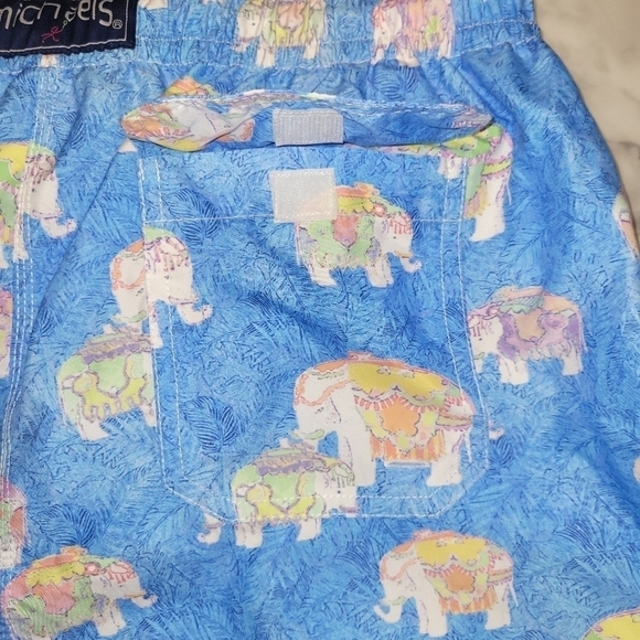 MICHAEL'S SWIMWEAR MEN'S ELEPHANTS SWIM TRUNKS SIZE L - Picture 7 of 10